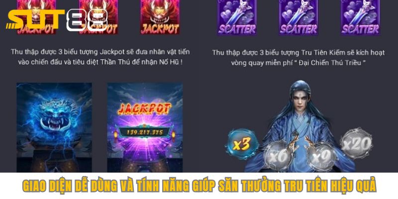 Giao diện dễ dùng và tính năng giúp săn thưởng Tru Tiên hiệu quả