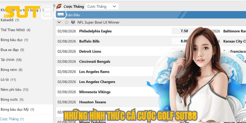 Tìm hiểu một vài hình thức cá cược golf Sut88