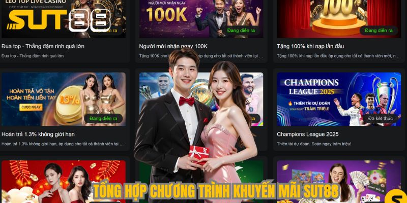 Tổng hợp chương trình khuyến mãi Sut88